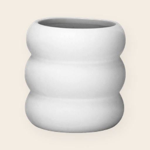 Michli Becher ø 9, H 9,5 cm, 310 ml – Keramik-Rohling zum Selbstbemalen